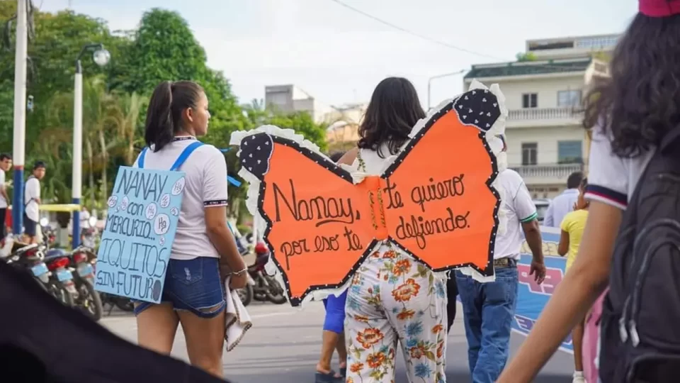 Iquitos Miles se movilizan en contra de concesión minera y en defensa