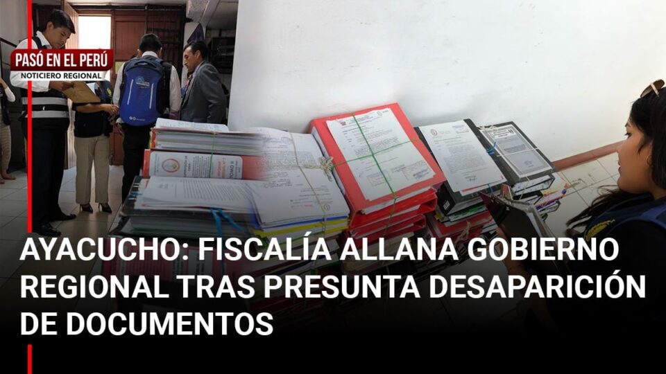 Pas En El Per Fiscal A Anticorrupci N Allana Gobierno Regional De