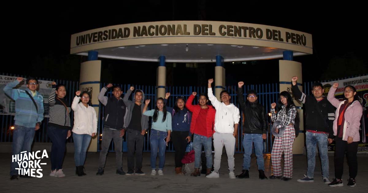Federación de Estudiantes de la UNCP anunció que se sumará a manifestaciones contra el gobierno.(Foto: Jheferson Mendoza)