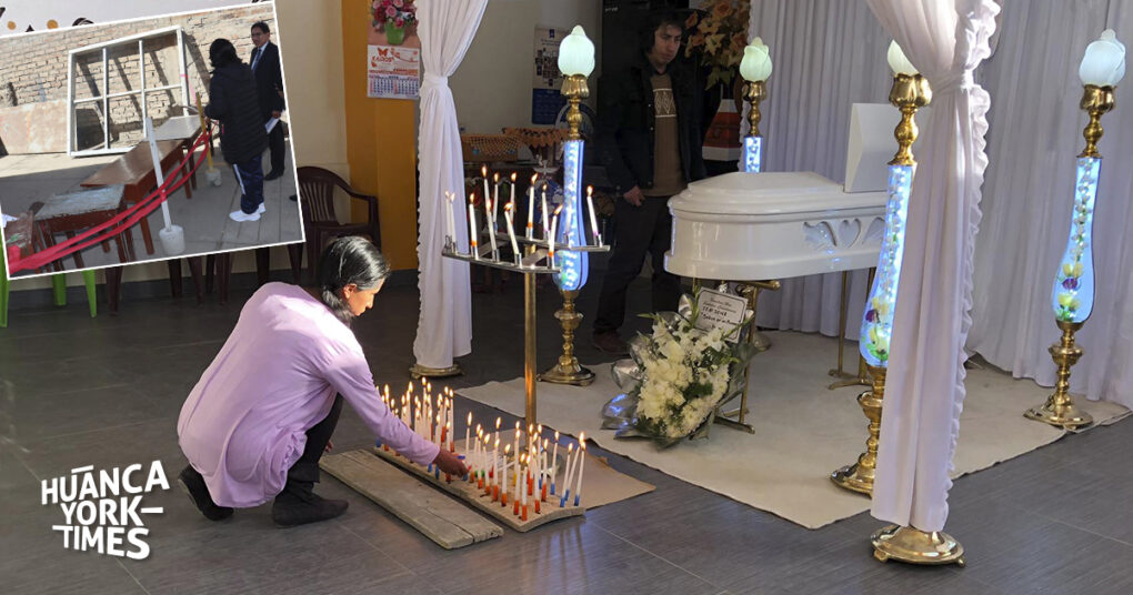 Los restos de la pequeña se velan en una iglesia evangélica en Huancán.