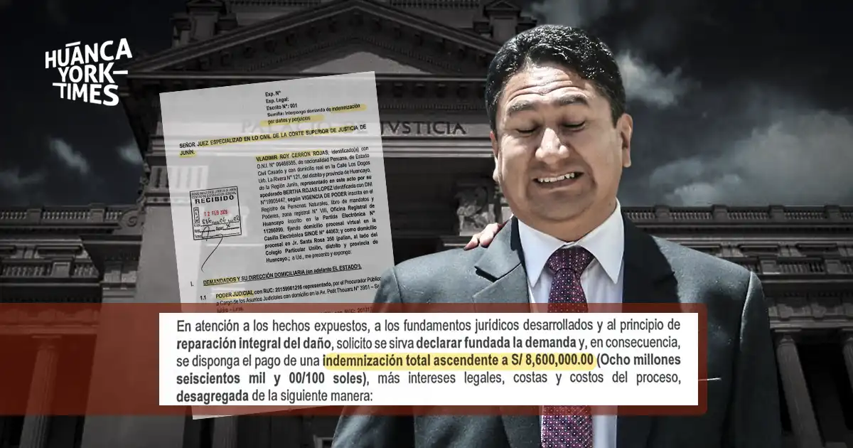 vladimir cerron indemnizacion profugo peru libre