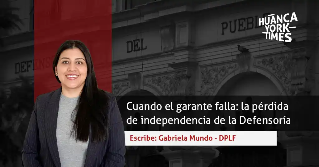 perdida de independencia de la defensoria del pueblo - josue gutierrez - Hyttimes - Gabriela Mundo
