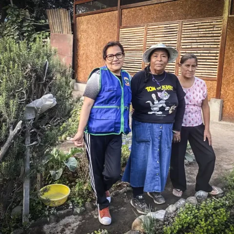 Mujeres reverdecen el desierto al convertir basurales y arenales en huertos comunitarios - lima - foto Gloria Alvires 2026